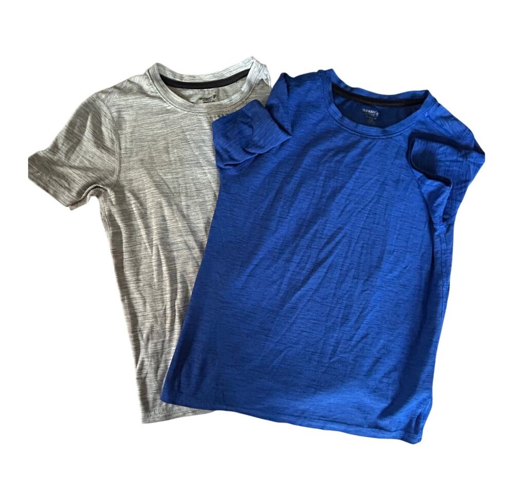 Old navy grey and royal blue shirts size 8
